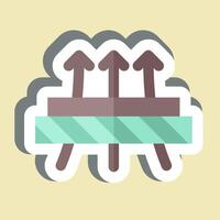 Sticker Diffused. related to Fabric symbol. design editable vector
