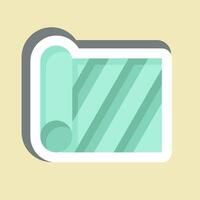 Sticker Fabric Roll. related to Fabric symbol. design editable vector
