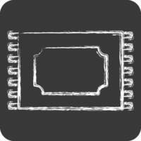 Icon Carpet. related to Fabric symbol. chalk Style. design editable vector