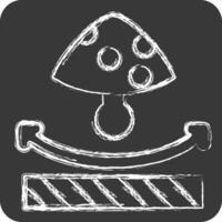 Icon Anti Fungal. related to Fabric symbol. chalk Style. design editable vector