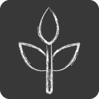 Icon Eco friendly Fabric. related to Fabric symbol. chalk Style. design editable vector