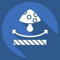 Icon Anti Fungal. related to Fabric symbol. long shadow style. design editable vector