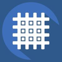 Icon Textile. related to Fabric symbol. long shadow style. design editable vector