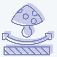 Icon Anti Fungal. related to Fabric symbol. two tone style. design editable vector