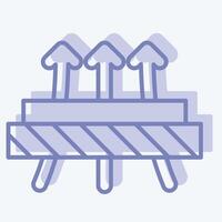 Icon Diffused. related to Fabric symbol. two tone style. design editable vector