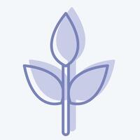 Icon Eco friendly Fabric. related to Fabric symbol. two tone style. design editable vector