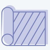 Icon Fabric Roll. related to Fabric symbol. two tone style. design editable vector