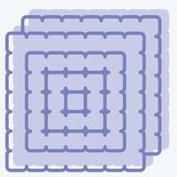Icon Fabric. related to Fabric symbol. two tone style. design editable vector