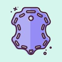 Icon Sheepskin. related to Fabric symbol. MBE style. design editable vector