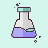 Icon Conical Flask. related to Fabric symbol. MBE style. design editable vector