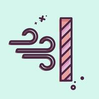 Icon Dustproof. related to Fabric symbol. MBE style. design editable vector