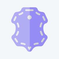 Icon Sheepskin. related to Fabric symbol. flat style. design editable vector