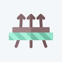 Icon Diffused. related to Fabric symbol. flat style. design editable vector