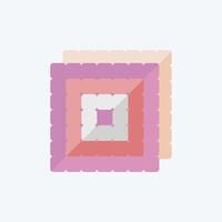 Icon Fabric. related to Fabric symbol. flat style. design editable vector