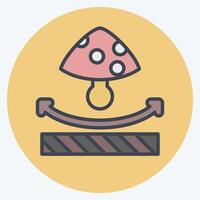 Icon Anti Fungal. related to Fabric symbol. color mate style. design editable vector