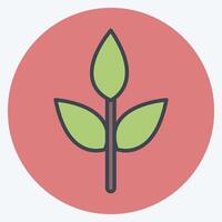 Icon Eco friendly Fabric. related to Fabric symbol. color mate style. design editable vector