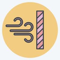 Icon Dustproof. related to Fabric symbol. color mate style. design editable vector