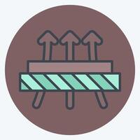 Icon Diffused. related to Fabric symbol. color mate style. design editable vector