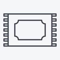 Icon Carpet. related to Fabric symbol. line style. design editable vector