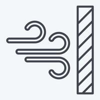 Icon Dustproof. related to Fabric symbol. line style. design editable vector