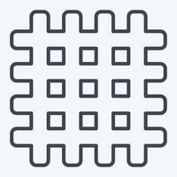 Icon Textile. related to Fabric symbol. line style. design editable vector