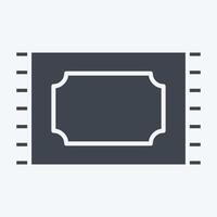 Icon Carpet. related to Fabric symbol. glyph style. design editable vector