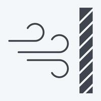 Icon Dustproof. related to Fabric symbol. glyph style. design editable vector