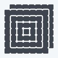 Icon Fabric. related to Fabric symbol. glyph style. design editable vector