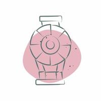 Icon Dirigible. related to Vehicle symbol. Color Spot Style. editable vector