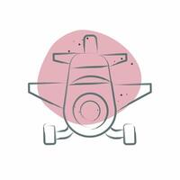 Icon Crop Duster. related to Vehicle symbol. Color Spot Style. editable vector