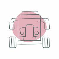 Icon Buggy. related to Vehicle symbol. Color Spot Style. editable vector