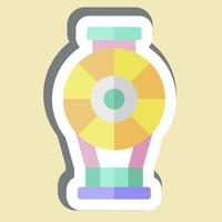 Sticker Dirigible. related to Vehicle symbol. editable vector