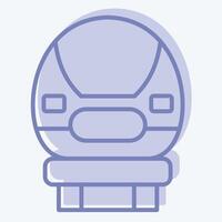 Icon Bullet Train. related to Vehicle symbol. two tone style. editable vector