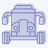 Icon Buggy. related to Vehicle symbol. two tone style. editable vector