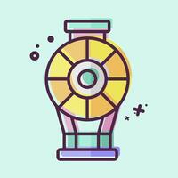 Icon Dirigible. related to Vehicle symbol. MBE style. editable vector