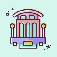 Icon Cable Car. related to Vehicle symbol. MBE style. editable vector