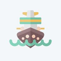 Icon Cruiser. related to Vehicle symbol. flat style. editable vector