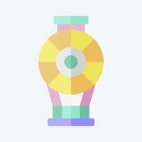Icon Dirigible. related to Vehicle symbol. flat style. editable vector