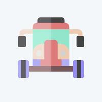 Icon Buggy. related to Vehicle symbol. flat style. editable vector