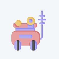 Icon Armored Car. related to Vehicle symbol. flat style. editable vector