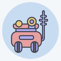 Icon Armored Car. related to Vehicle symbol. color mate style. editable vector