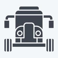 Icon Buggy. related to Vehicle symbol. glyph style. editable vector