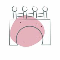 Icon Bridge. related to Civil Engineering symbol. Color Spot Style. design editable vector