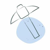 Icon Mining. related to Civil Engineering symbol. Color Spot Style. design editable vector
