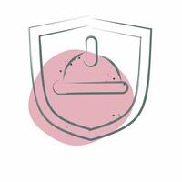 Icon Receipt. related to Civil Engineering symbol. Color Spot Style. design editable vector