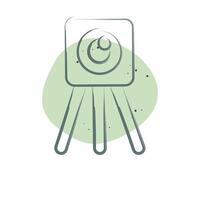 Icon Survey Eng. related to Civil Engineering symbol. Color Spot Style. design editable vector