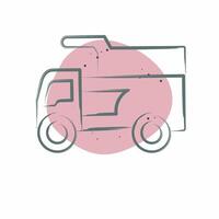 Icon Train. related to Civil Engineering symbol. Color Spot Style. design editable vector