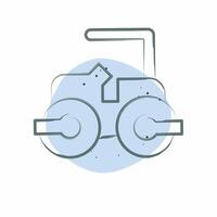 Icon Steam Roller. related to Civil Engineering symbol. Color Spot Style. design editable vector