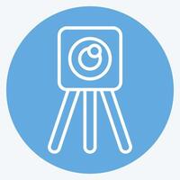 Icon Survey Eng. related to Civil Engineering symbol. blue eyes style. design editable vector
