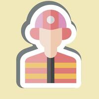 Sticker Builder. related to Civil Engineering symbol. design editable vector
